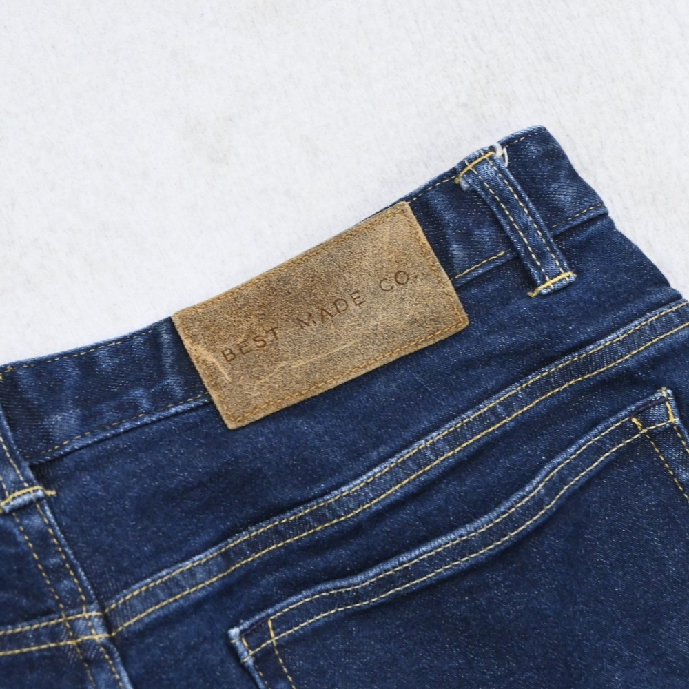 Best Made Co Jeans Mens 36x32‎ Blue Denim Straight Leg Stretch Workwear